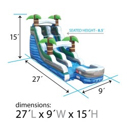 Tropical20Wave20 1 1749066212 Tropical Wave Slide - 15' (Wet/Dry)
